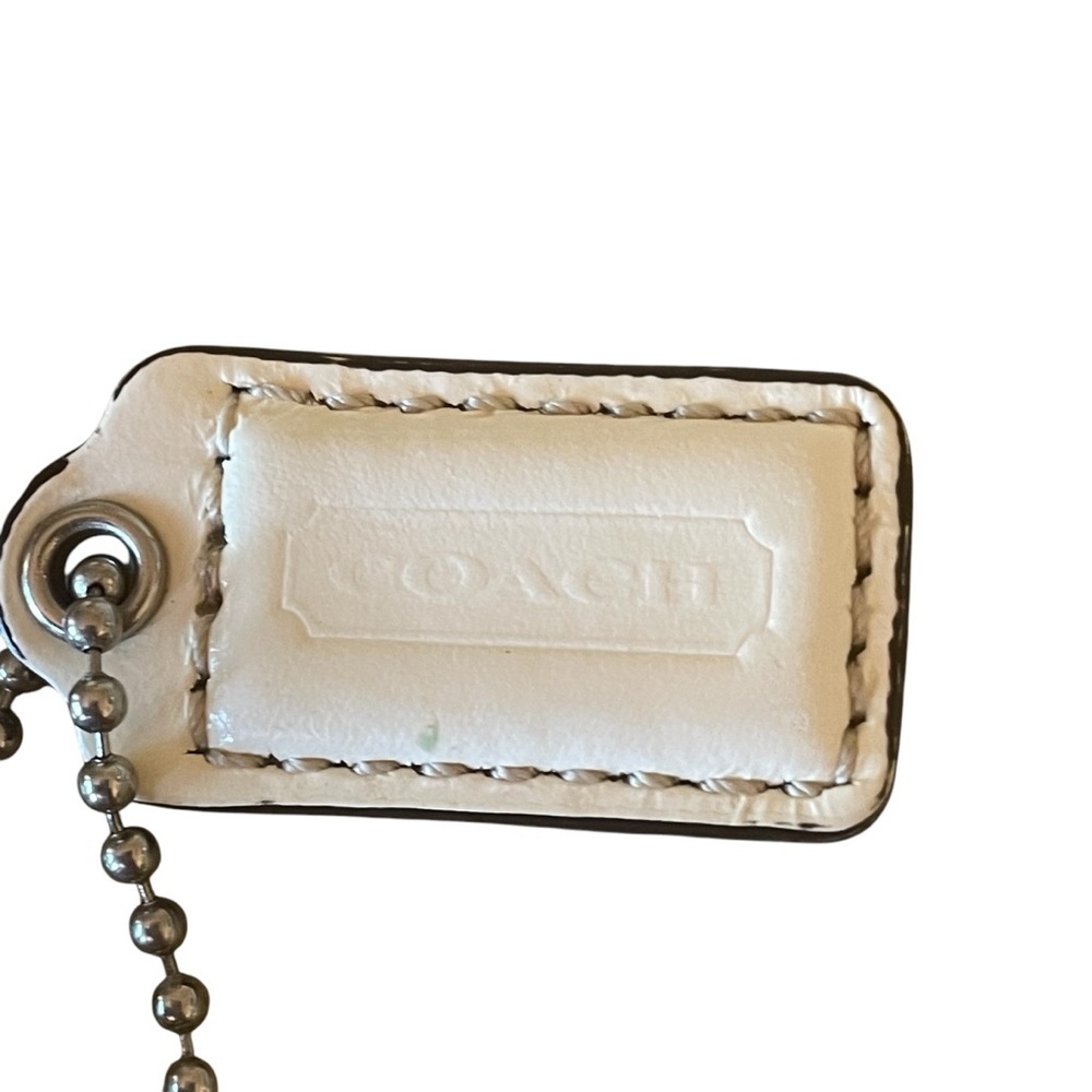 Coach Wristlet Coin Purse Cream and Brown Canvas - Picture 5 of 10